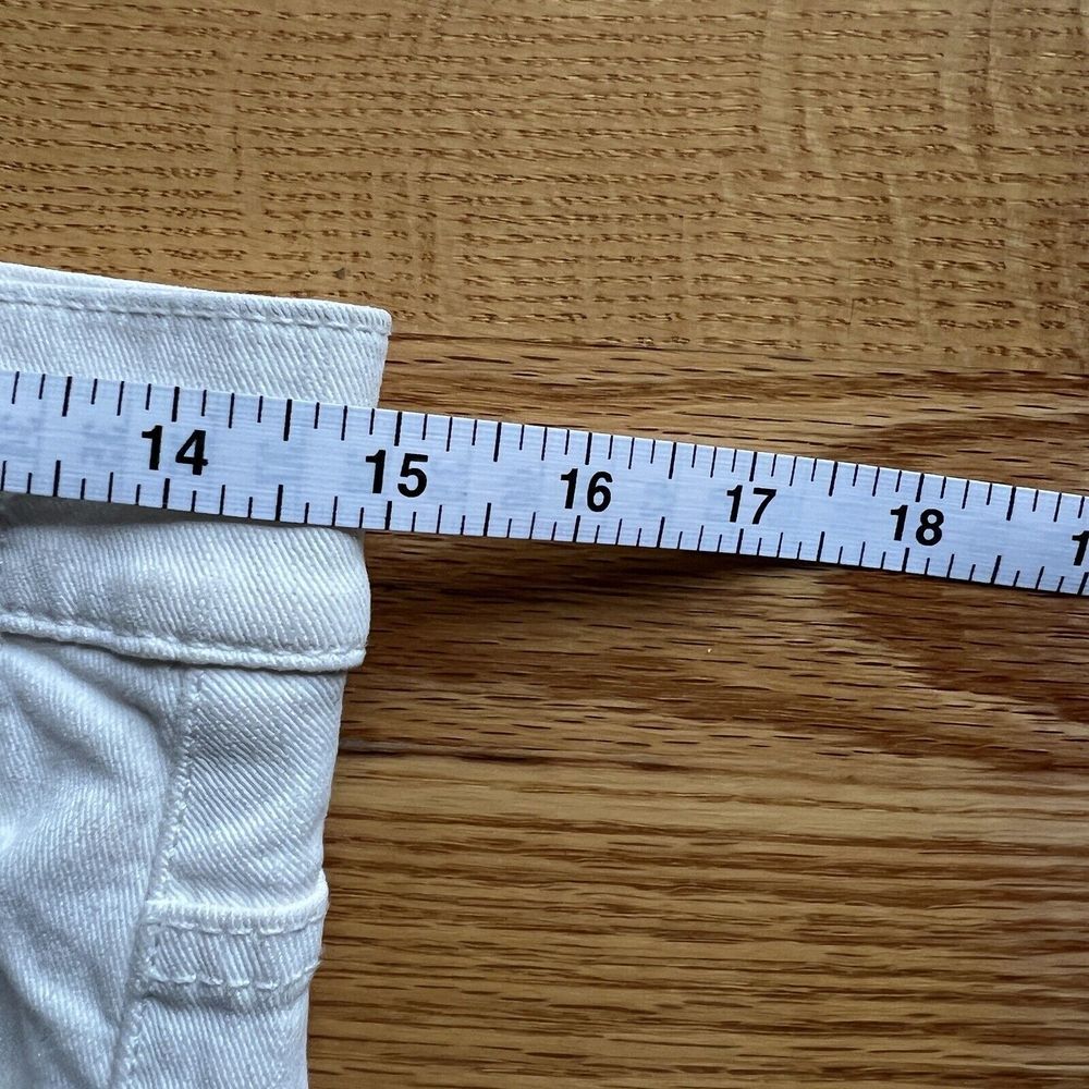 R13 Relaxed Skinny Distressed Jeans in White Made in Italy Tapered Ankle 26 - Picture 15 of 15